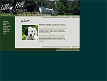 Tablet Screenshot of lilleyhillkennel.com